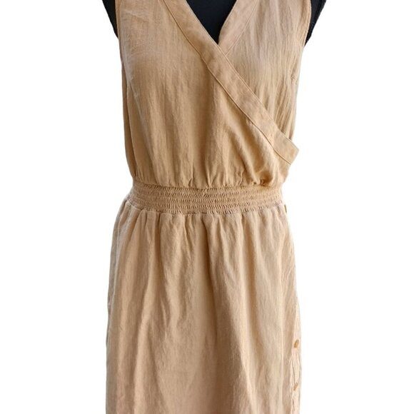 (032) Mossimo Tan Sleeveless Dress Size Medium - Picture 2 of 8